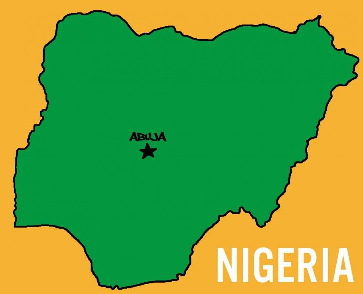 Map of capital of nigeria 