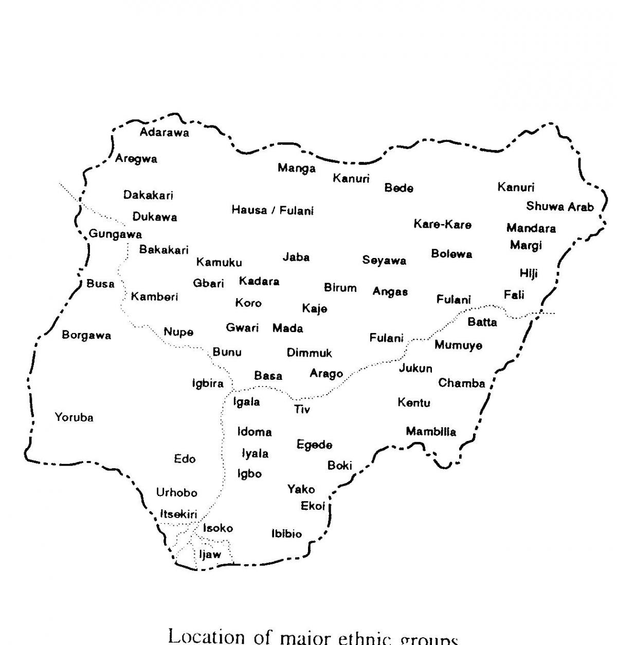 Draw nigeria map