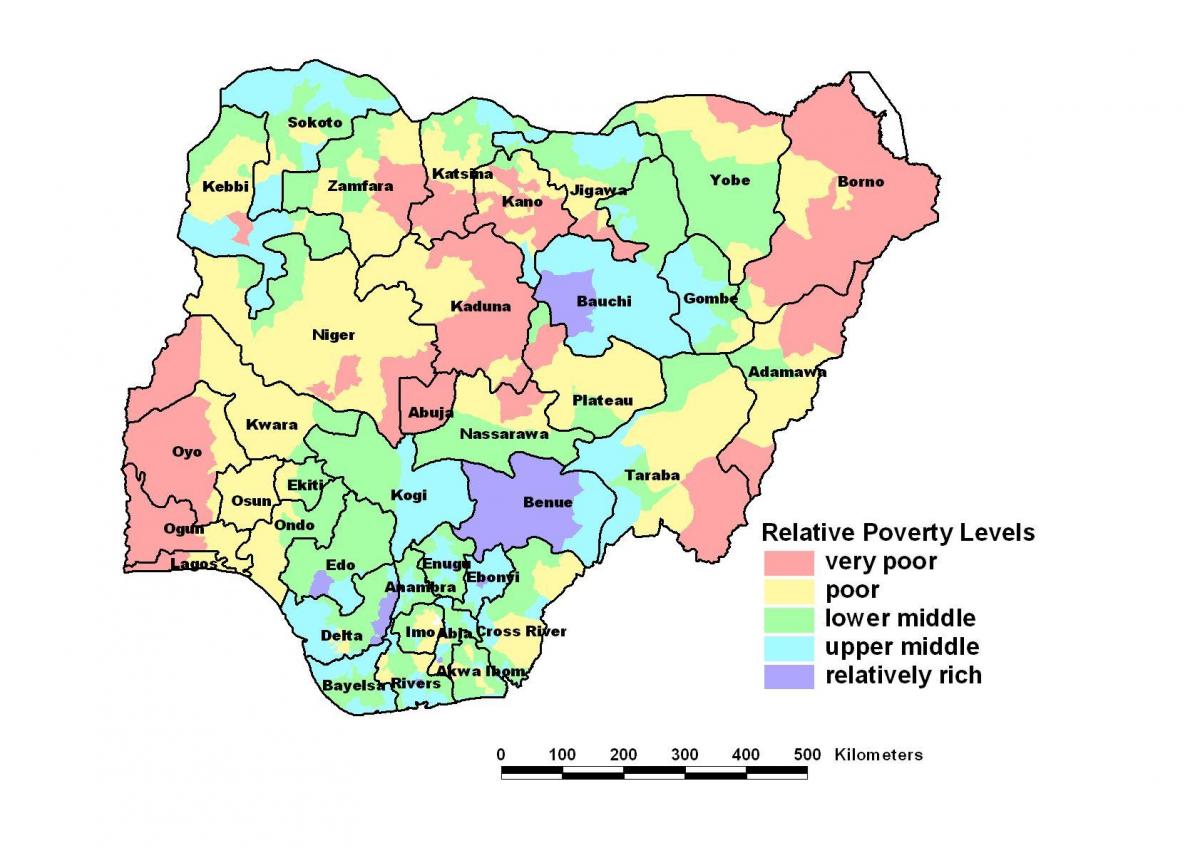Map of economic nigeria