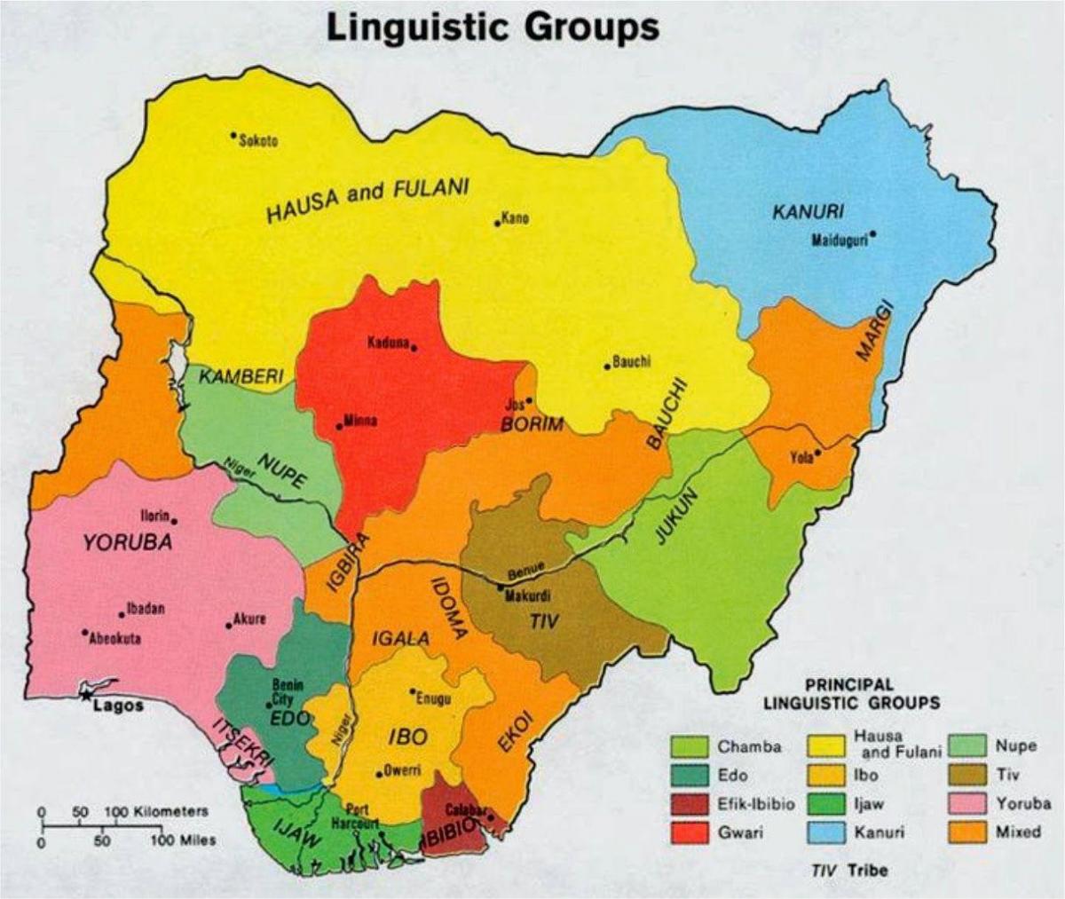Map of nigerian tribes