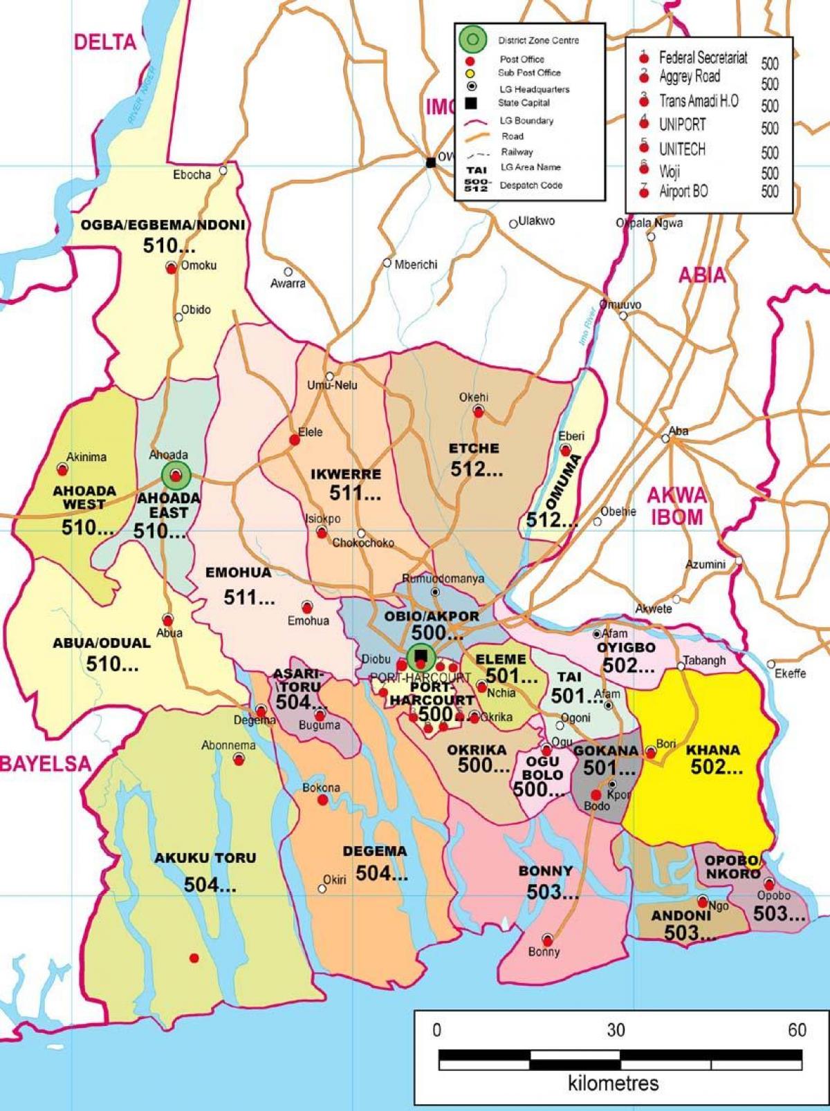 Map of rivers state nigeria