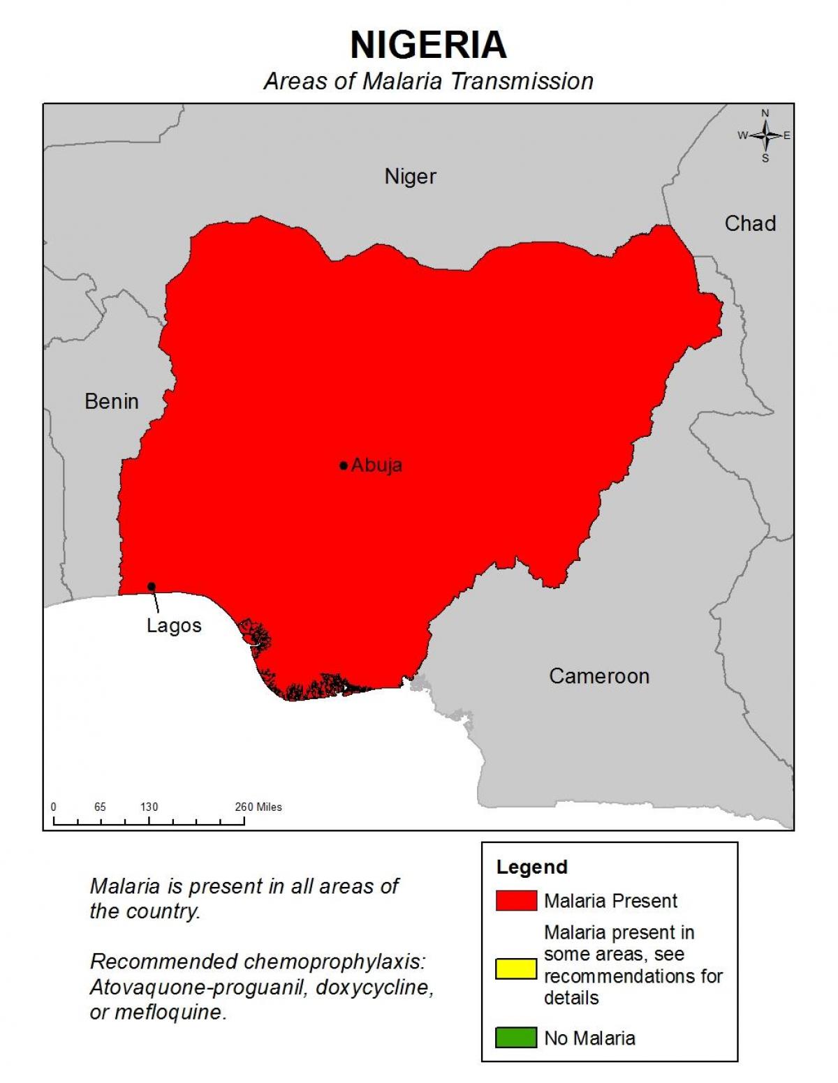 Map of nigeria malaria