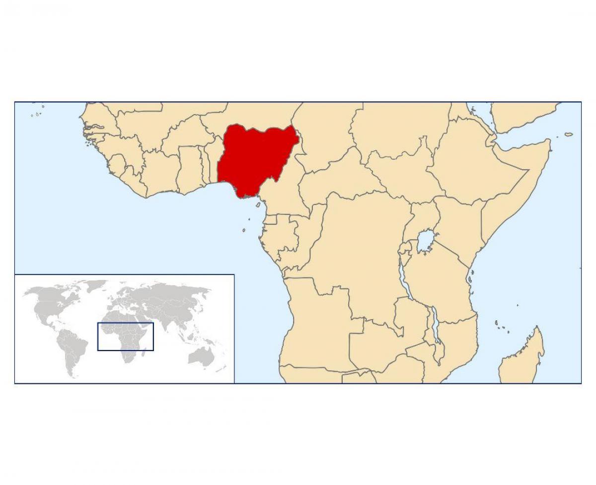 Nigeria location on world map