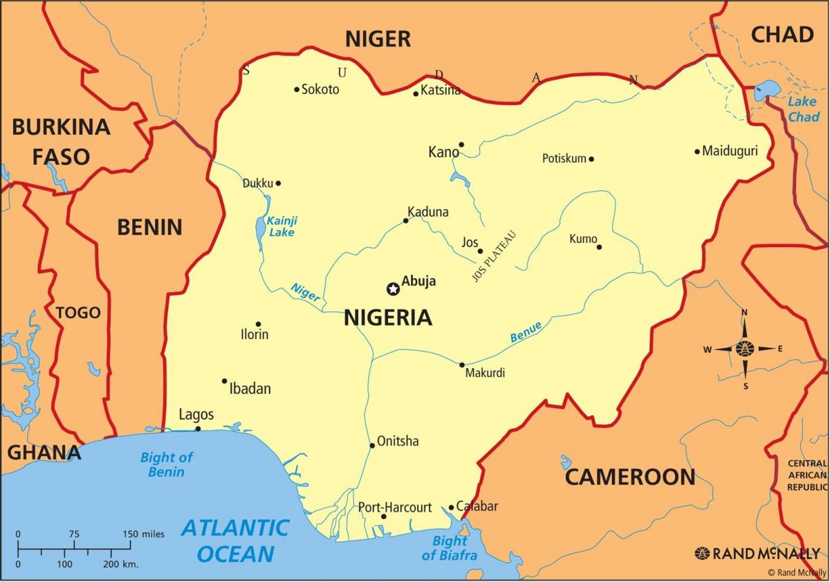 The nigeria map