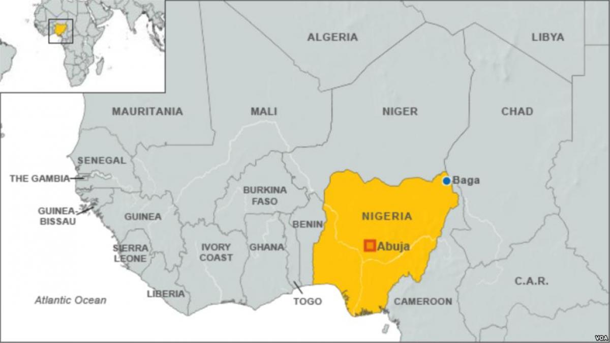 Map of nigerian borders