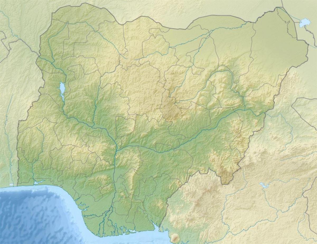 Map of nigeria showing relief and drainage