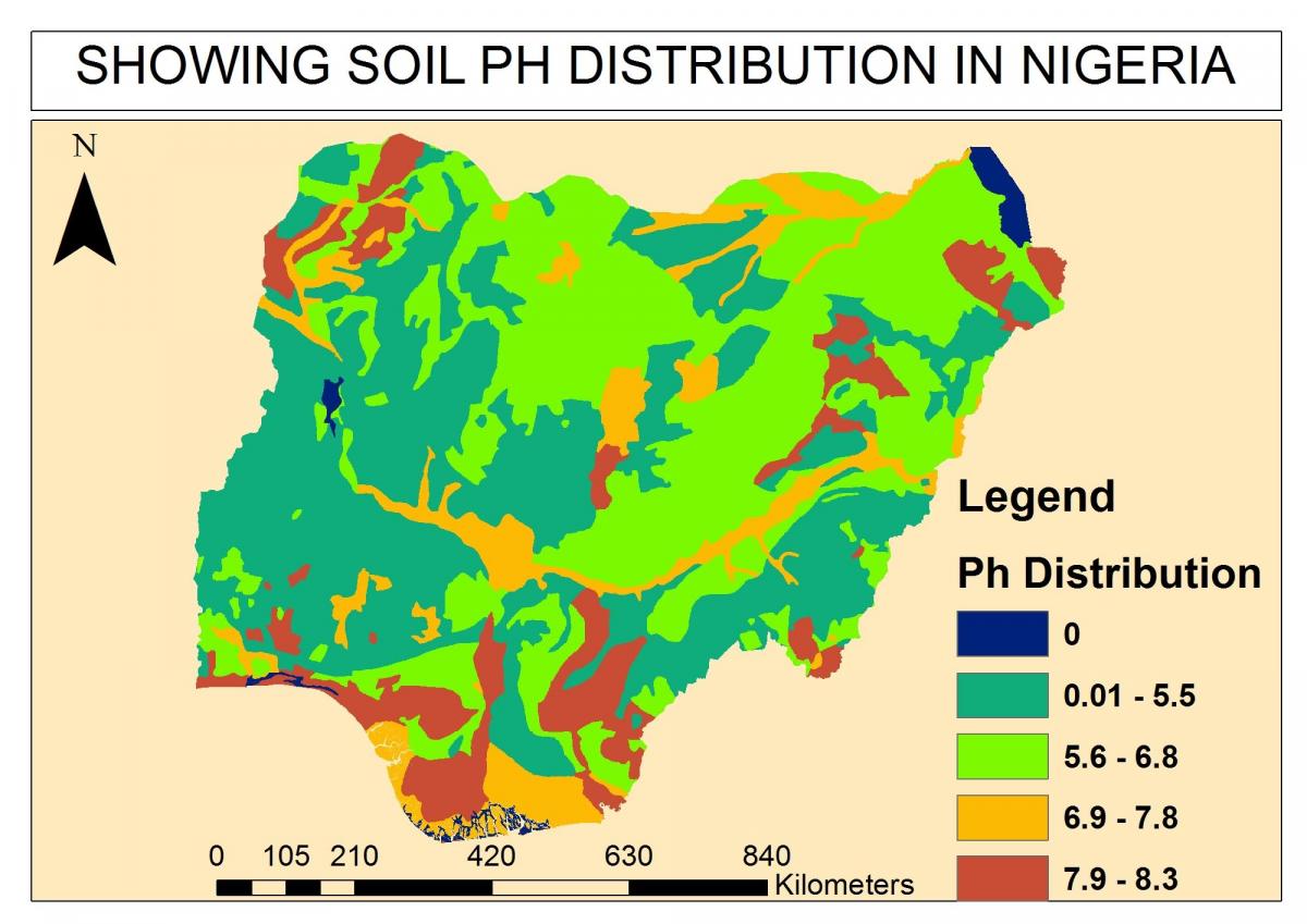 Map of soil nigeria