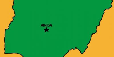 Map of capital of nigeria 