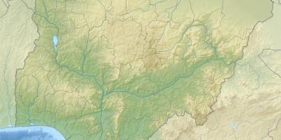 Map of draw a relief nigeria