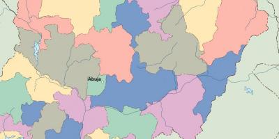 Map of editable nigeria