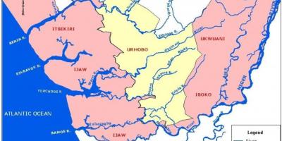 Map of nigeria showing major rivers