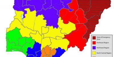 Map of nigeria showing all the states