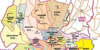 Map of rivers state nigeria