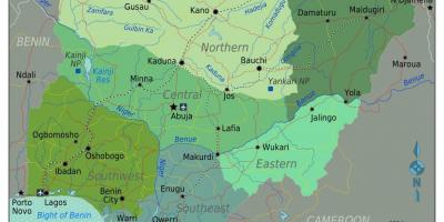 Nigeria south africa map