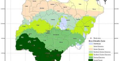 Climate map of nigeria