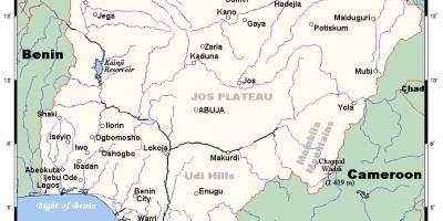 Rivers in nigeria map