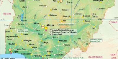 Map of picture of the nigeria